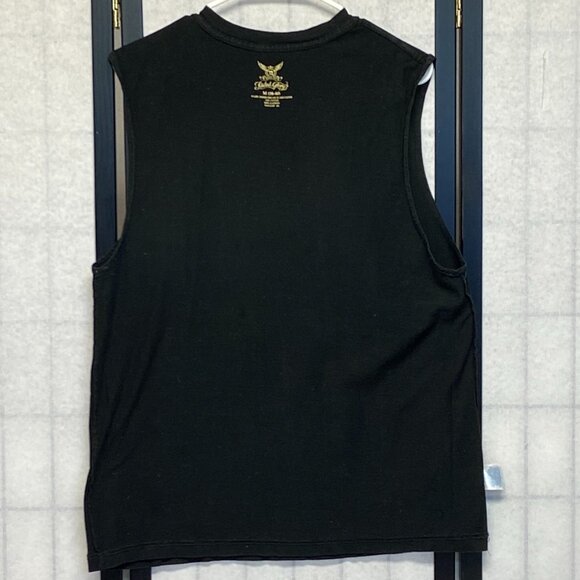 Faded Glory Screen Print Proud American USA Eagle Symbols Muscle Shirt Black M - Picture 6 of 13